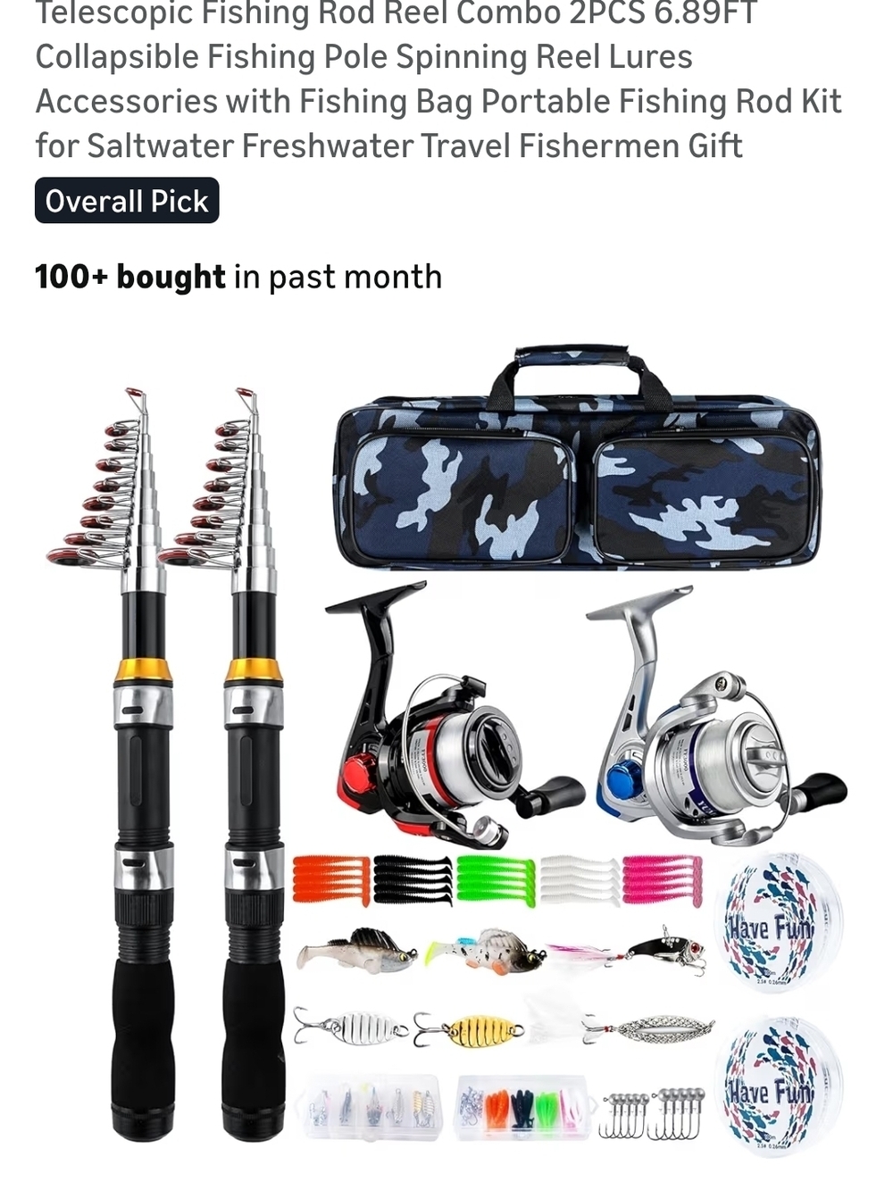 Brand New Fishing Rods. Whole Set. Everything Included